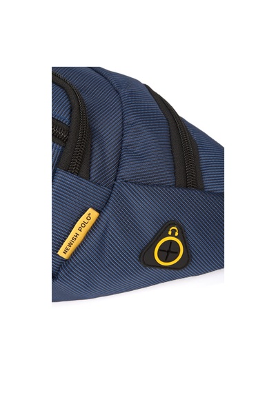 Newish Polo Erkek Usb Kulaklık Çıkışlı Crossbody Çapraz Göğüs Omuz Ve Bel Çantası New328 Lacivert