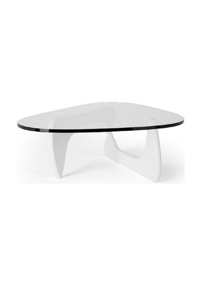 VitrA, Yeni Nesil Modern Elips Geometrik Orta Cam Sehpa, Beyaz