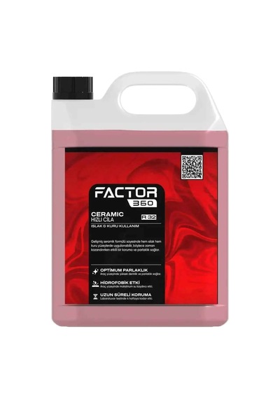 Factor360 Oto Seramik Etkili Hızlı Cila 5 L