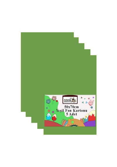 Fon Kartonu 50x70 Cm 120 Gr 5 Adet 50 70 Cm Renkli Fon Kartonu Kağıdı 120 Gr Okul Sınıf Etkinlik Kreş Okul Öncesi