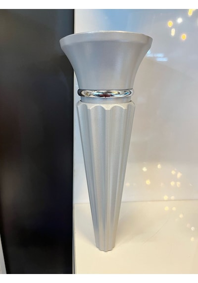 Oscar Sert Plastik Ayak 19cm Gri Koltuk Dolap Komidin Şifonyer Modern Tv Ünite Ayağı Mobilya Puf Gri