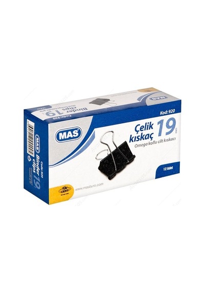 Mas 920 Omega Kıskaç Çelik 19 Mm 12 Li Paket