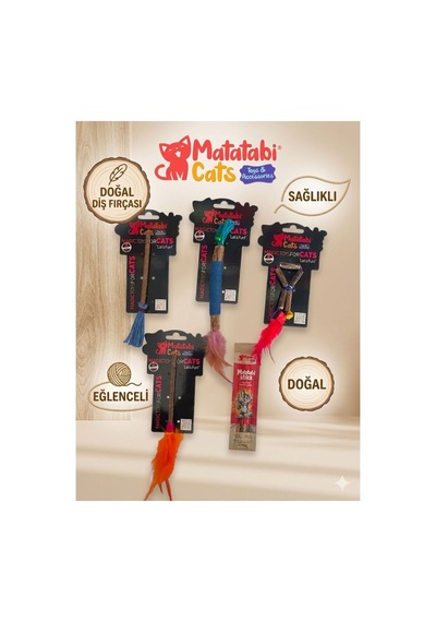Kedim İçin Matatabi Matatabi Stick Ve Matatabi Oyuncak Seti 5 Parça