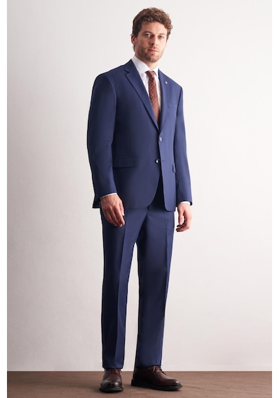 İmza Lacivert Mono Yaka Kendinden Çizgili Desen Esnek 4 Drop Comfort Fit Classic Takım Elbise 1001255159 Lacivert İmza Lacivert Mono Yaka Kendinden Çizgili Desen Esnek 4 Drop Comfort Fit Classic Takım Elbise 1001255159 Lacivert