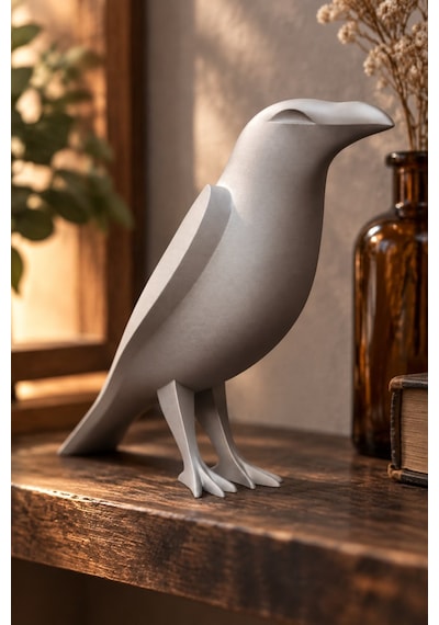 Karga Figürlü Dekoratif Biblo - 17cm 21947955