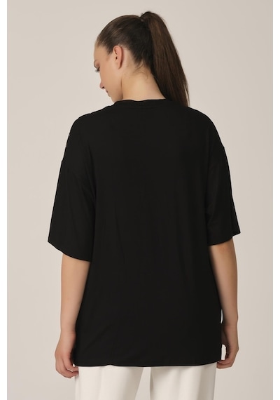 Alexandergardı Baskılı Oversize T-Shirt (Un-70417) (534706585)