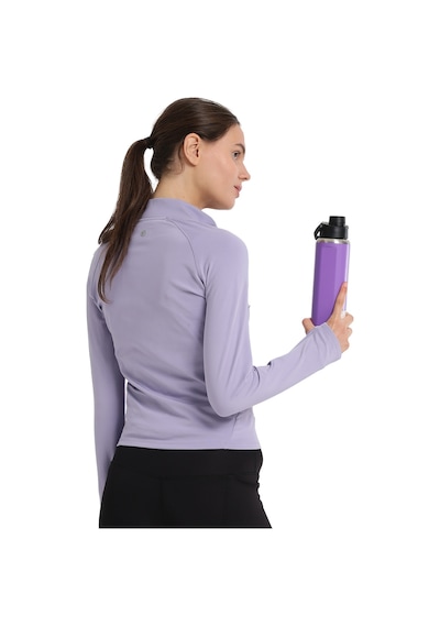 Sportive Dewey Half-zip Kadın Mor Koşu T-shirt 25kk1033-lıl 1776385 Mor