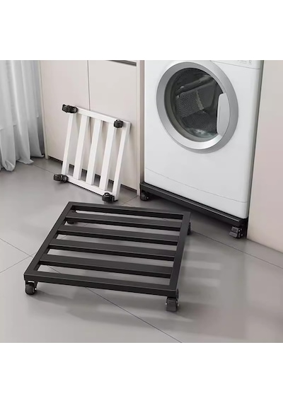 Tekerlekli Metal Bitki Standı, Büyük Çiçek Saksıları, Altlıklar Ve Akvaryumlar İçin Çıkarılabilir İç Ve Dı