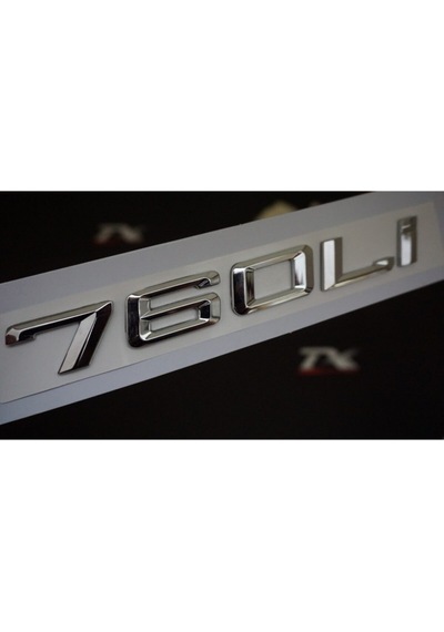 Bmw 760li 760i Bagaj Krom Metal 3m 3d Yazı Logo