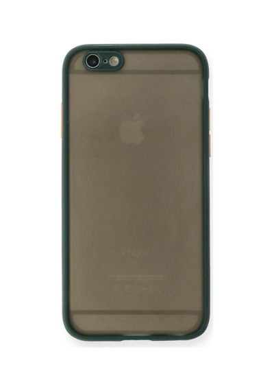 Apple Apple Uyumlu iPhone 6 Kılıf Montreal Silikon Kapak - Yeşil 0.2M-Çok Renkli