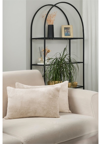 Bej Wellsoft 2'li Hediyelik Dekoratif Kırlent Kılıfı 35x55 Cm