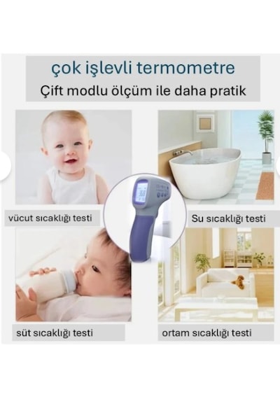 Temassız Ateş Ölçer - 2 Mod Vücut Ve Yüzey Ölçümü