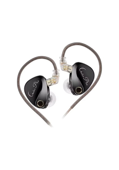 Kz Castor Pro Bass-enhanced Harman Target Çift Sürücülü Hi-fi Iem Kulaklık Siyah-mikrofonsuz Kulak Içi Kulaklık