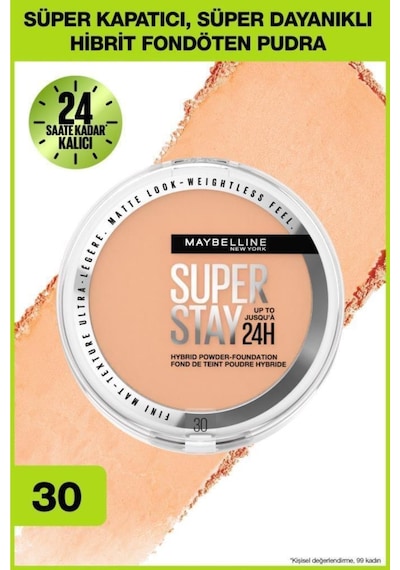 Maybelline New York Super Stay 24h Hybrid Power Fondöten 30