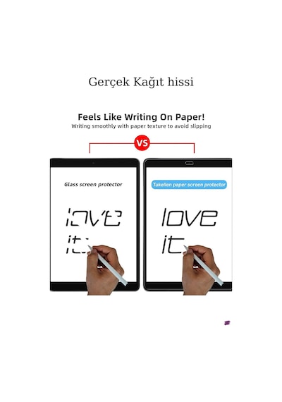 Apple Uyumlu iPad Mini 6 2021 Fuchsia Paper-Like Ekran Koruyucu Çok İnce