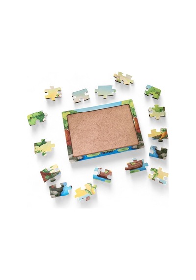 Kurbağa 16 Parça Eğitici Öğretici Ahşap Çocuk Puzzle Yapboz Bebek Çocuk Oyuncak