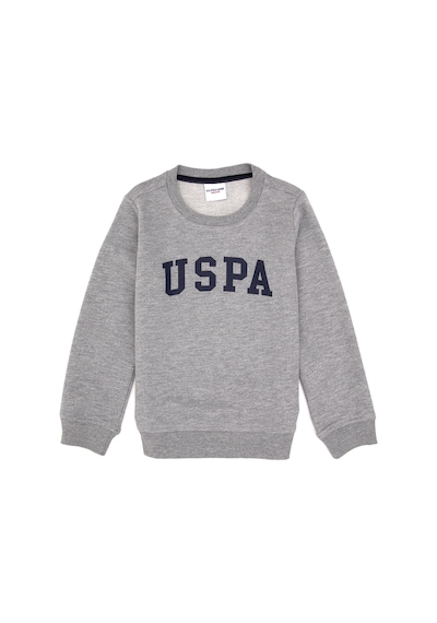 U.S. Polo Assn. Erkek Çocuk Gri Melanj Bisiklet Yaka Basic Sweatshirt 50313830-VR086 U.S. Polo Assn. Erkek Çocuk Gri Melanj Bisiklet Yaka Basic Sweatshirt 50313830-VR086