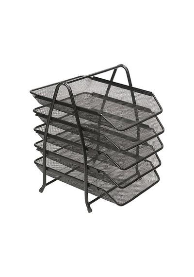 Evrak Rafı Metal 5 Katlı 420g Siyah