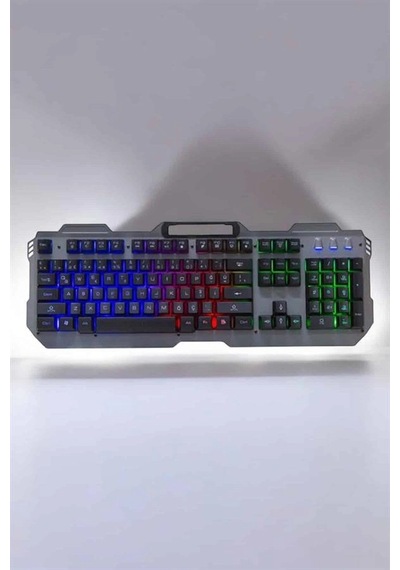 Oyuncu Klavyesi Q Klavye Rgb Işıklı Mouse Hediyeli Diğer