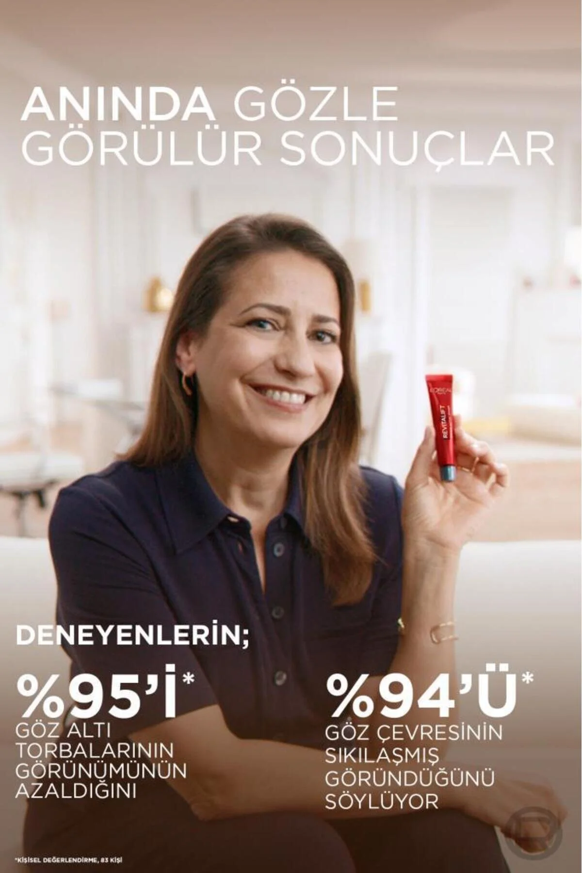 L'Oréal Paris Revitalift Lazer Eyebag Instant Eraser Göz Altı Torba Görünümüne Karşı Etkili Göz Kremi 15 ML