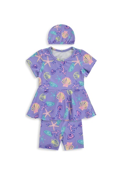 Civil Baby Deniz Kabuğu Baskılı 6-18 Ay Mayo - Lila