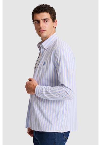 U.S. Polo Assn. U.s. Polo Assn. Erkek Mavi Gömlek Desenli 50324674-vr036