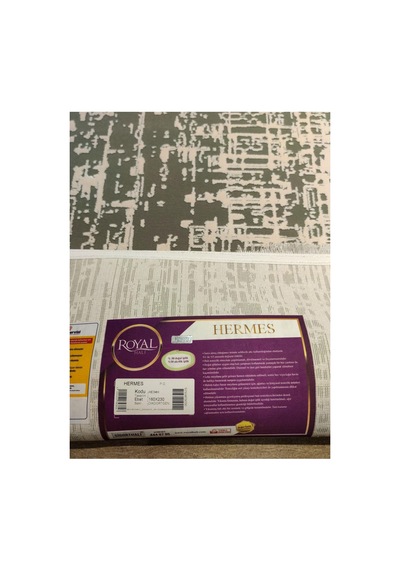 He34h Krem-yeşil Halı Çok Renkli