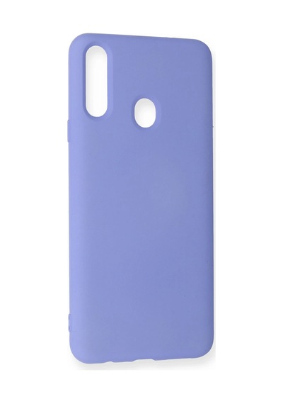 Newface - 698 - Samsung Galaxy Uyumlu A20s Kılıf Nano İçi Kadife Silikon - Csmo-tex - - Lila LİLA