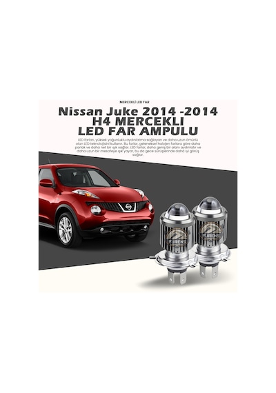Nissan Juke 2010-2014 Makyajsız Kasa Mercek Led Xenon Uzun - Kısa Çift Renk