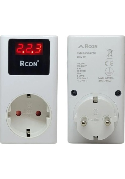 Rcon Rcv02 Voltaj Korumalı Ayarlı Priz-yeni Model