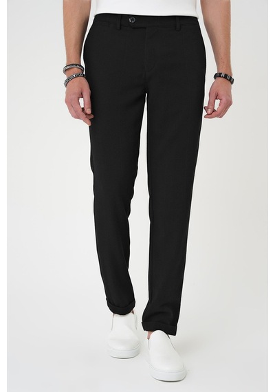 Efor Comfort Fit Beli Lastikli Siyah Jogger Pantolon P 1179 Siyah
