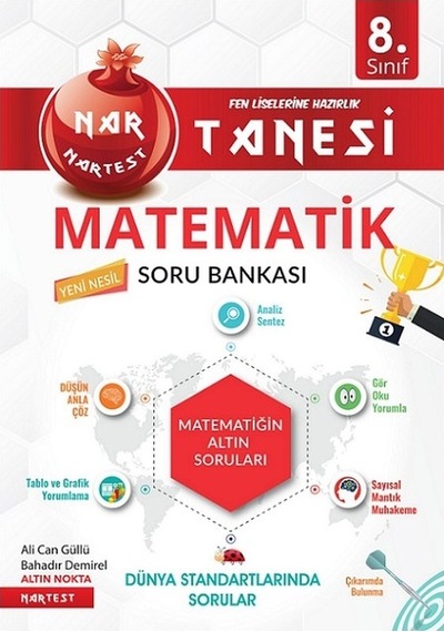 Nartest 8. Sınıf Matematik Altın Sorular Soru Bankası