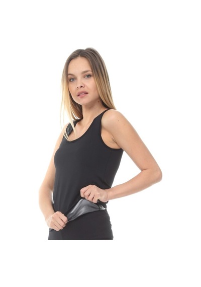 Multiflexpro Kadın Siyah Polimer Tayt Ve Atlet Takım