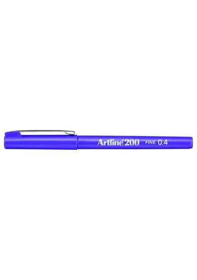 Artline 200 Fineliner 0.4Mm Ince Uçlu Yazı ve Çizim  Kalemi Mor