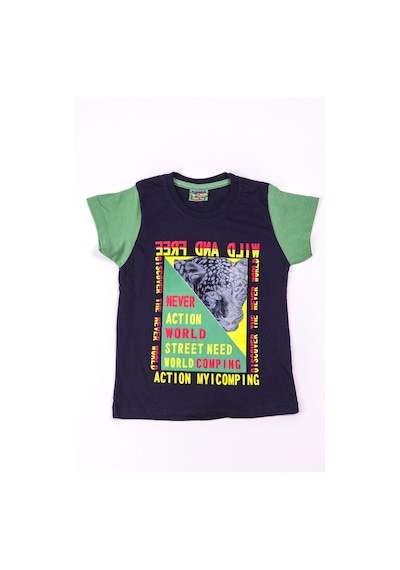 Hçm Erkek Çocuk Tshirt Baskılı A30 Lacivert