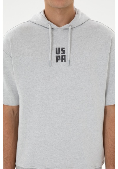 U.S. Polo Assn. U.s. Polo Assn. Erkek Gri Melanj Sweatshirt 50320030-vr086
