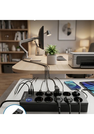 Akım Korumalı 10'lu Çoklu Priz Usb-a Ve Type-c Şarj Çıkışlı Diğer