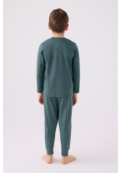 Arnetta Erkek Çocuk Mavi Pijama Takımı 5274-45500 Mavi