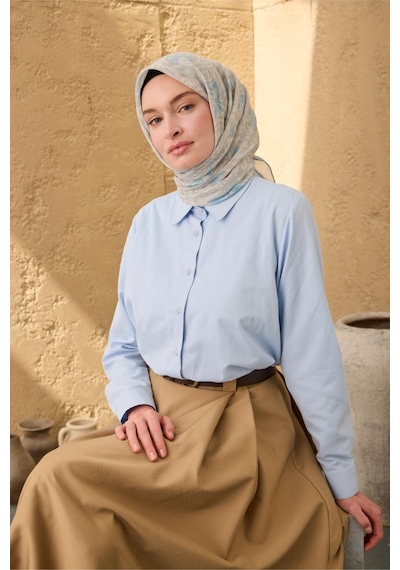 Silk Home Soft Eşarp 73099-05 Gümüş, Vizon, Bebe Mavi