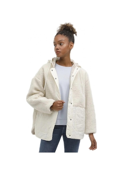 Lumberjack Ct2008 Hannah Teddy Jacket Krem Kadın Ceket Krem