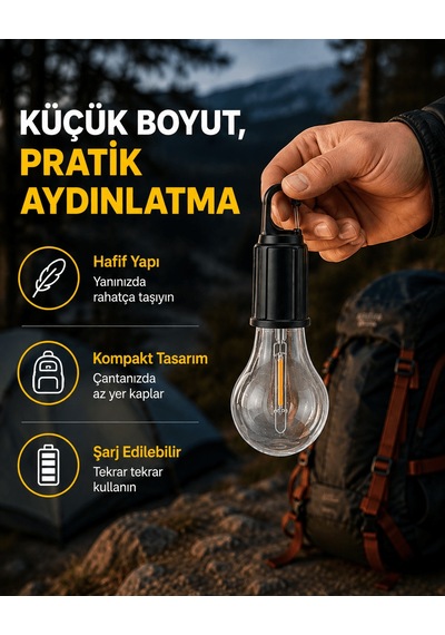 Su Geçirmez Dış Mekan Led Çadır Işığı A