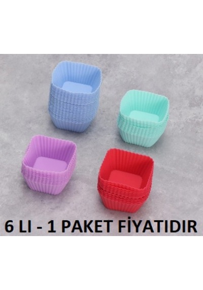 Okyn Kek Kalıbı Oky-0002 Silikon 6 Lı 1 Pakette Tek Renk 6 Adet Mevcuttur Diğer