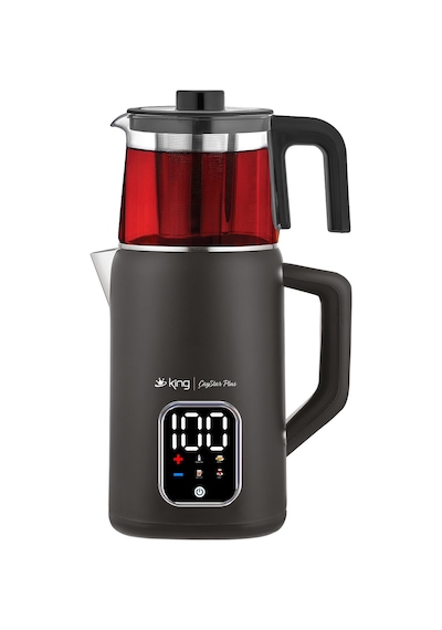 King K3113 Çaystar Plus Dijital Çay Makinesi Siyah