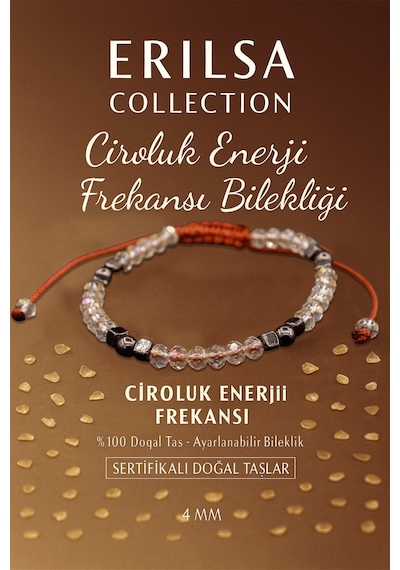Sertifikalı Ciroluk  Frekansı Bilekliği - Şeffaf Sitrin Ve Çok Renkli