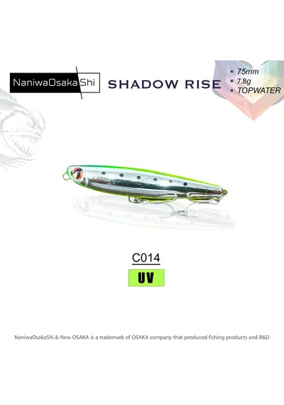 Nanıwaosakashı Shadow Rıse 75mm 7.8g Maket Balık - C014