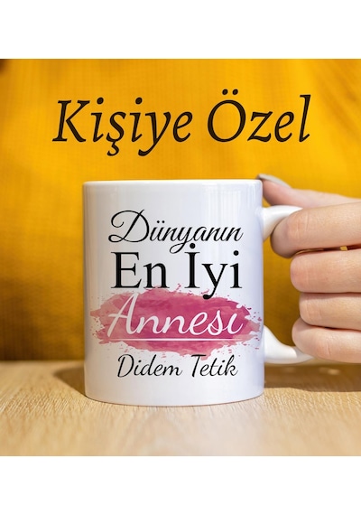 Anneler Gününe Özel Tasarım Defter & Özel Tasarım Kokulu Mum & Tasarım Kupa & Fotoğraf Çerçevesi Hediye Seti