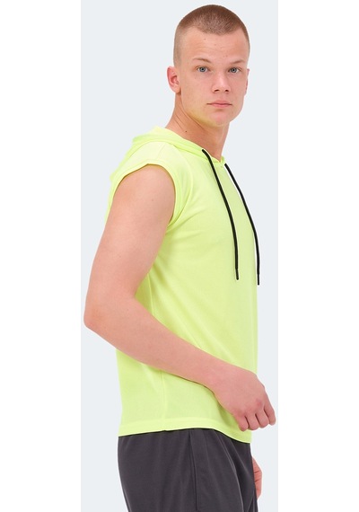 Slazenger RAG Erkek Kolsuz Neon Sarı Tişört