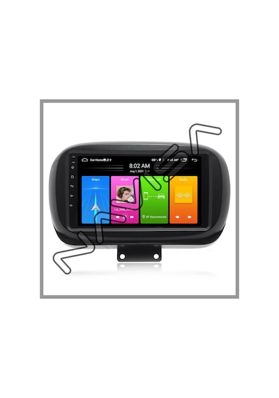 Fıat 500x 2 Gb Ram 32 Gb Hafıza Androıd Multımedıa Teyp 9.0 İnç