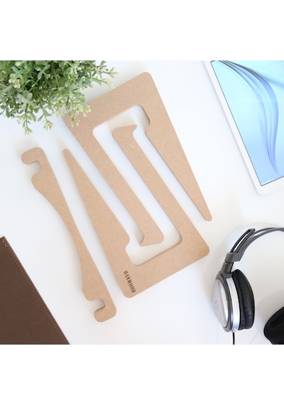 Hanwood Ahşap Laptop Standı - Laptop Yükseltici - 13" _ 14"