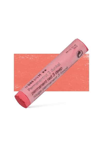 Schmincke : Artist Soft Pastel Boya : 044 H Permanent Red 3 Deep
